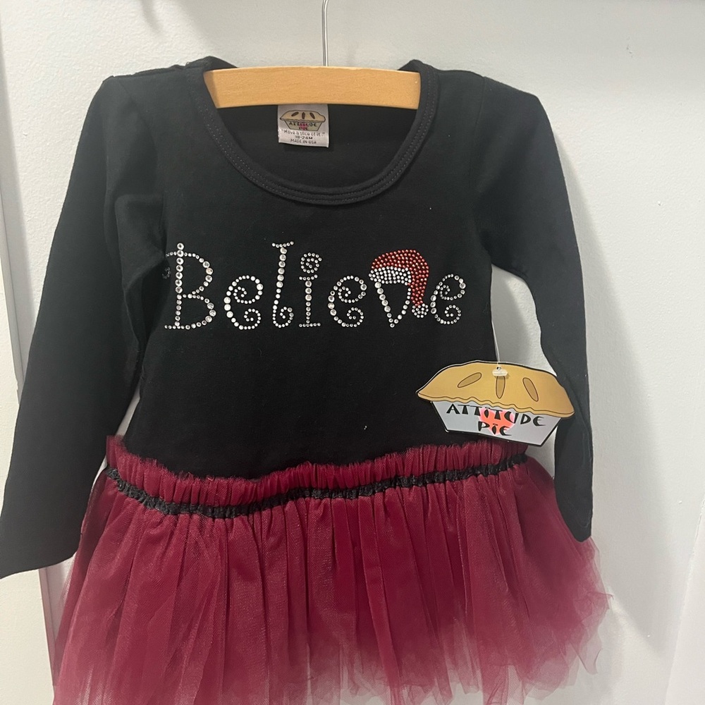 Attitude pie Believe dress Size 18 -24 months